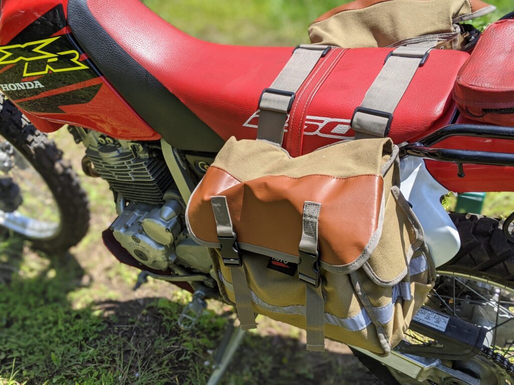 LIFE-UPkemimoto バイク バッグ オー 耐久性 反射テープ付き サイドバッグ バイク用 撥水 汎用 ツーリングバッグ 装着簡単